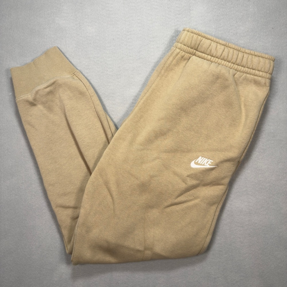 Nike Mens Sportswear Club Fleece Jogger Mens M (32" X 27 1/4") Beige Sweatpants
